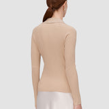 Top Chelia en maille plissée 