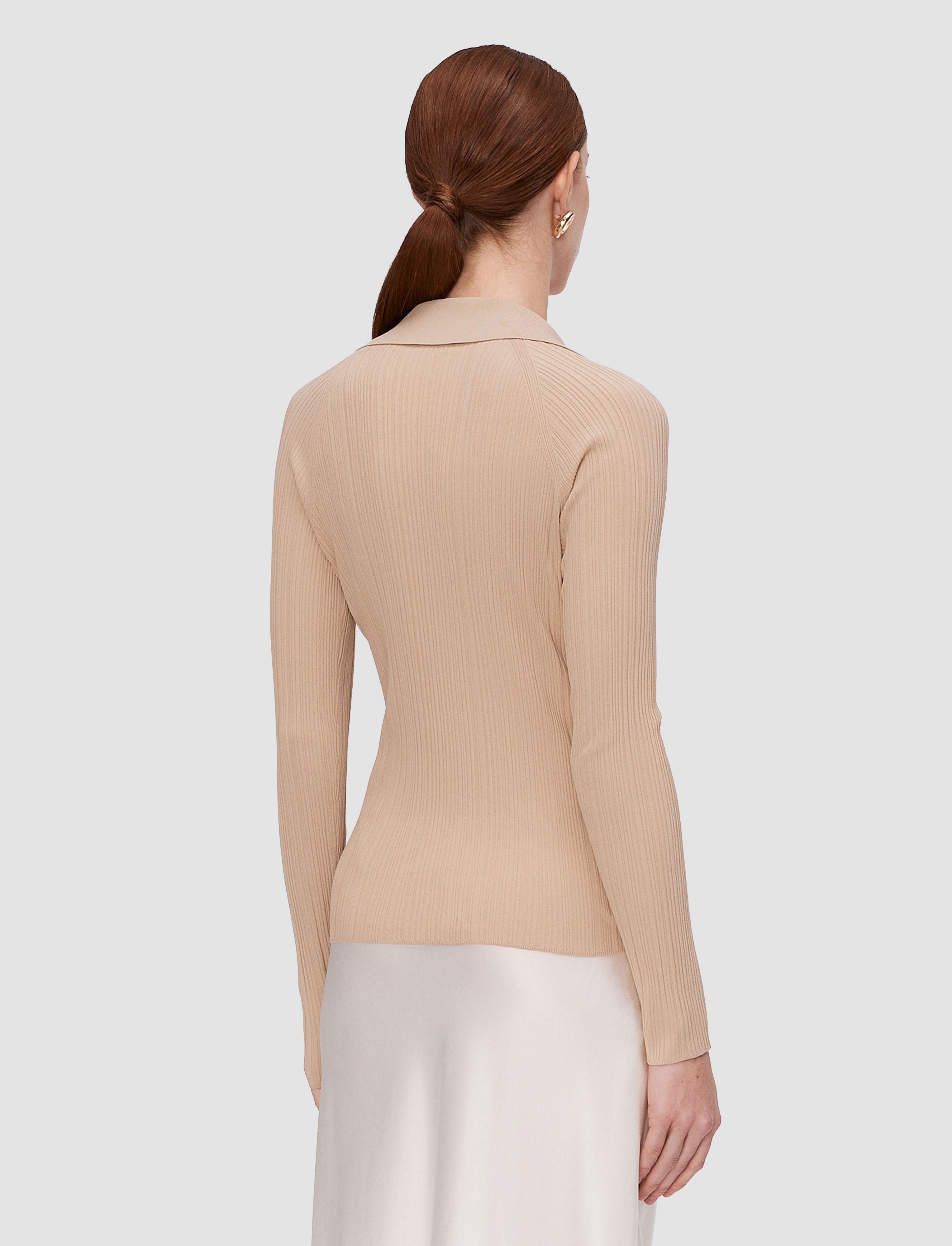 beige-top-chelia-en-maille-plissee-JOSEPH