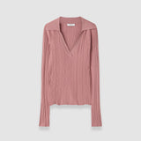 Top Chelia en maille plissée 