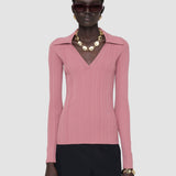 Top Chelia en maille plissée 