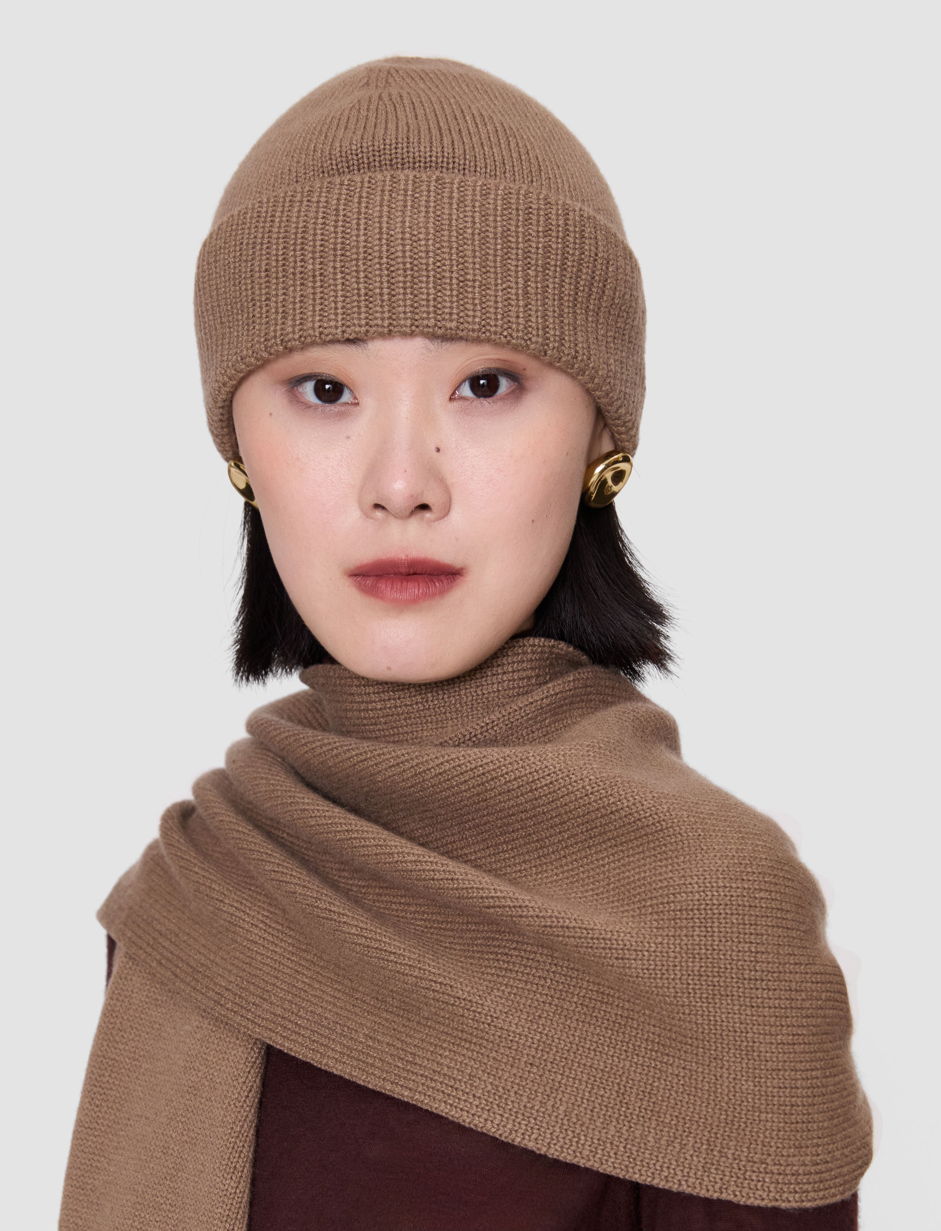 Chia Pure Cashmere ハット - 茶色 | JOSEPH JP
