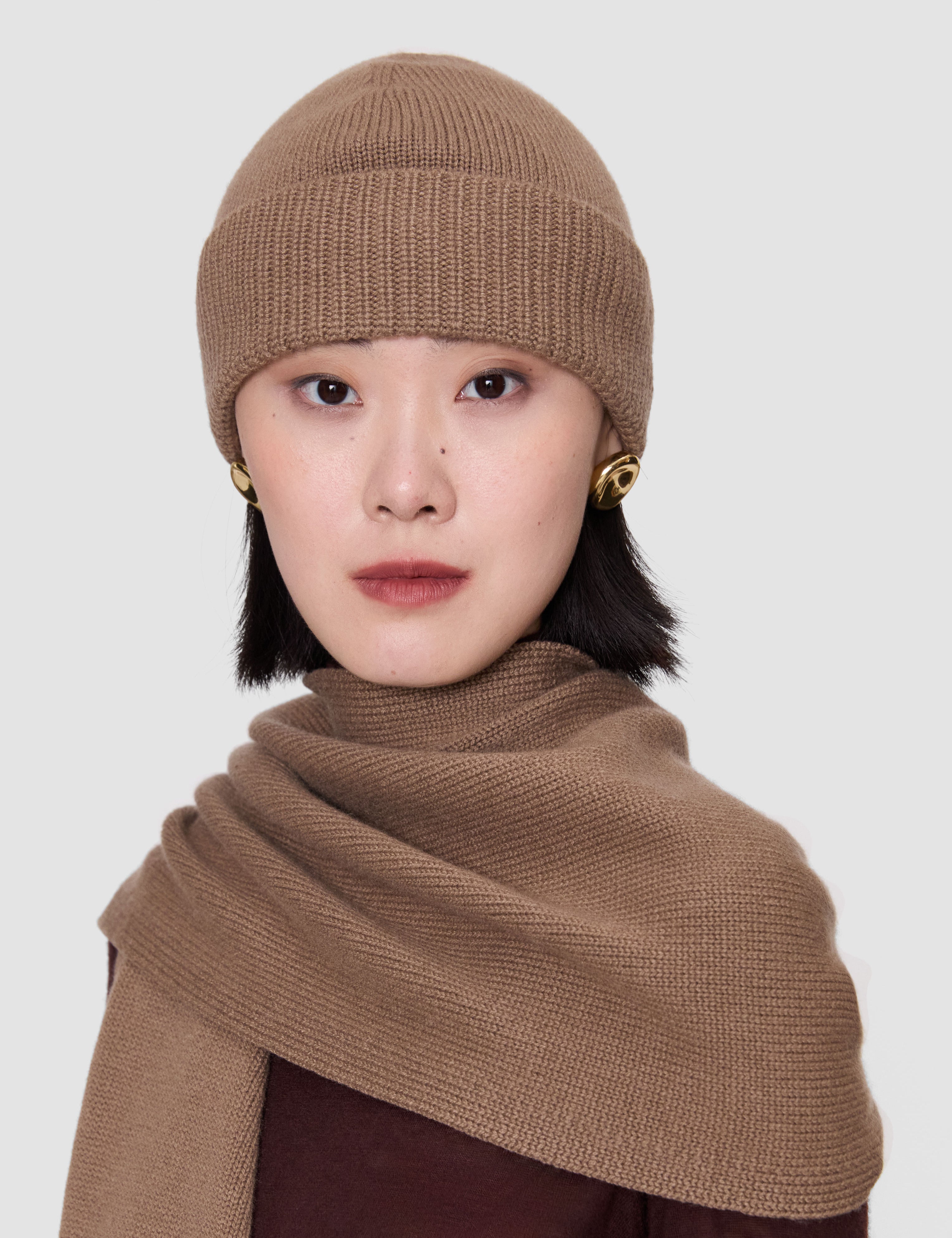 Brown Chia Pure Cashmere Hat - Joseph