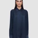 Blue Childs Silk Satin Blouse - Joseph