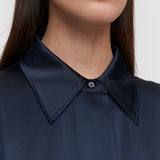 Blue Childs Silk Satin Blouse - Joseph