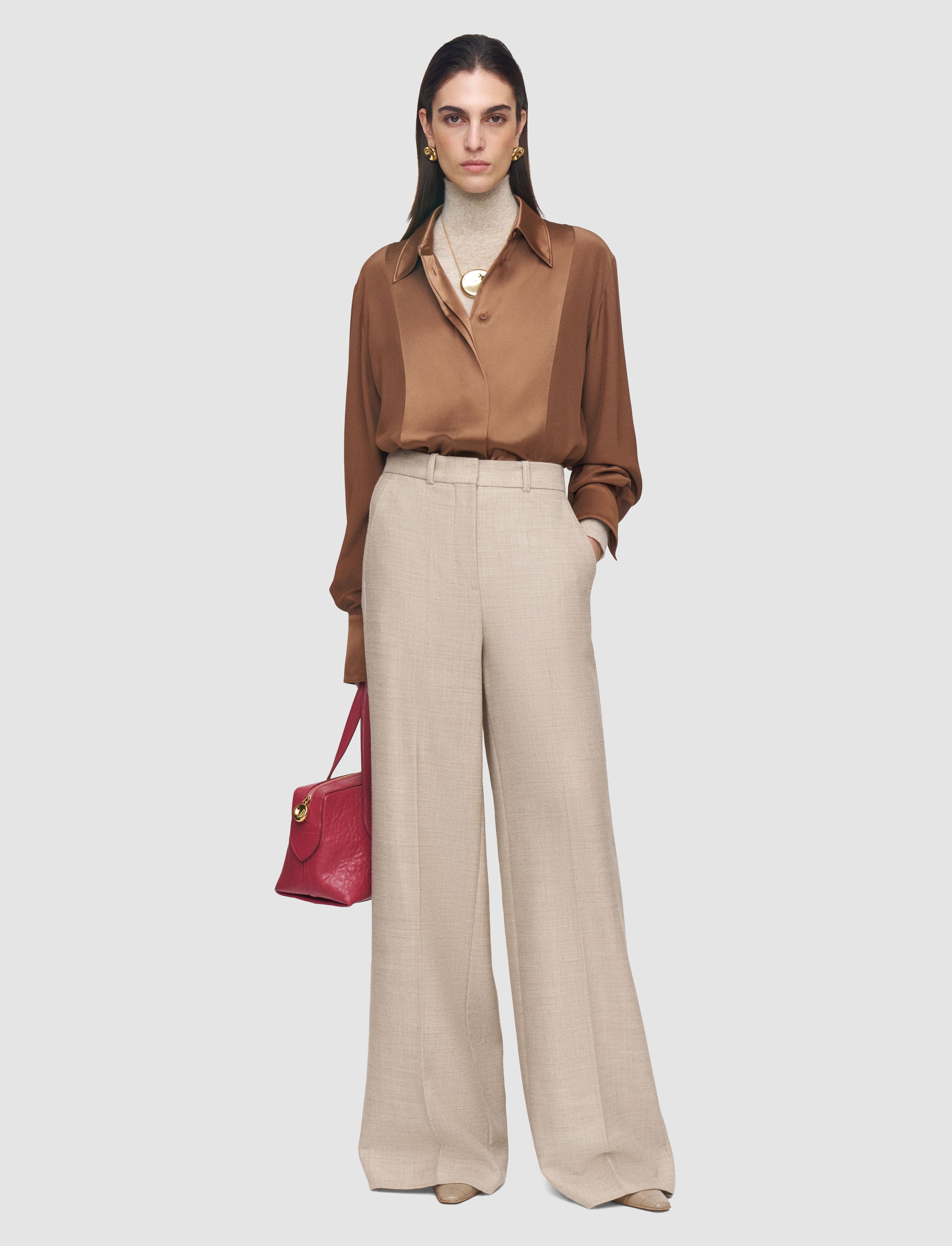 brown-childs-silk-satin-blouse-JOSEPH