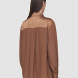 Brown Childs Silk Satin Blouse - Joseph
