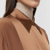 Brown Childs Silk Satin Blouse - Joseph