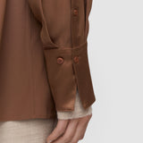 Brown Childs Silk Satin Blouse - Joseph
