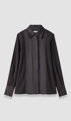 Grey Childs Silk Satin Blouse - Joseph