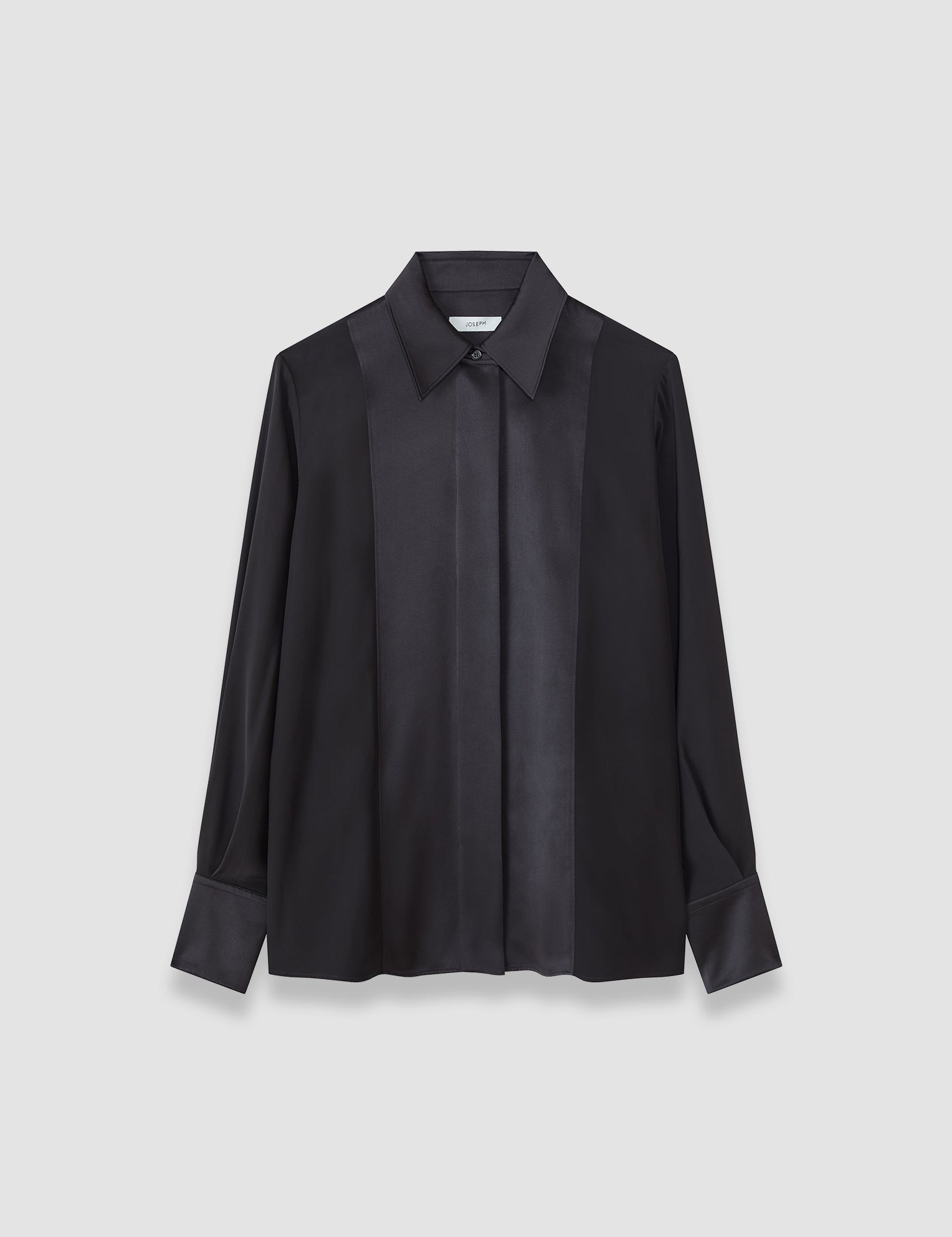 Grey Childs Silk Satin Blouse - Joseph