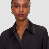 Grey Childs Silk Satin Blouse - Joseph