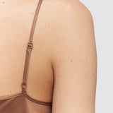 Brown Clea Silk Satin Camisole - Joseph