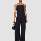 Black Cloe Leopard Jacquard Camisole - Joseph