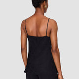 Black Cloe Leopard Jacquard Camisole - Joseph