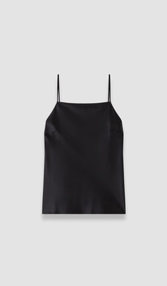 Black Cloe Silk Satin Camisole - Joseph
