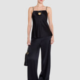 Black Cloe Silk Satin Camisole - Joseph
