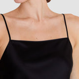 Black Cloe Silk Satin Camisole - Joseph