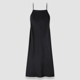 Black Cloe Silk Satin Dress - Joseph