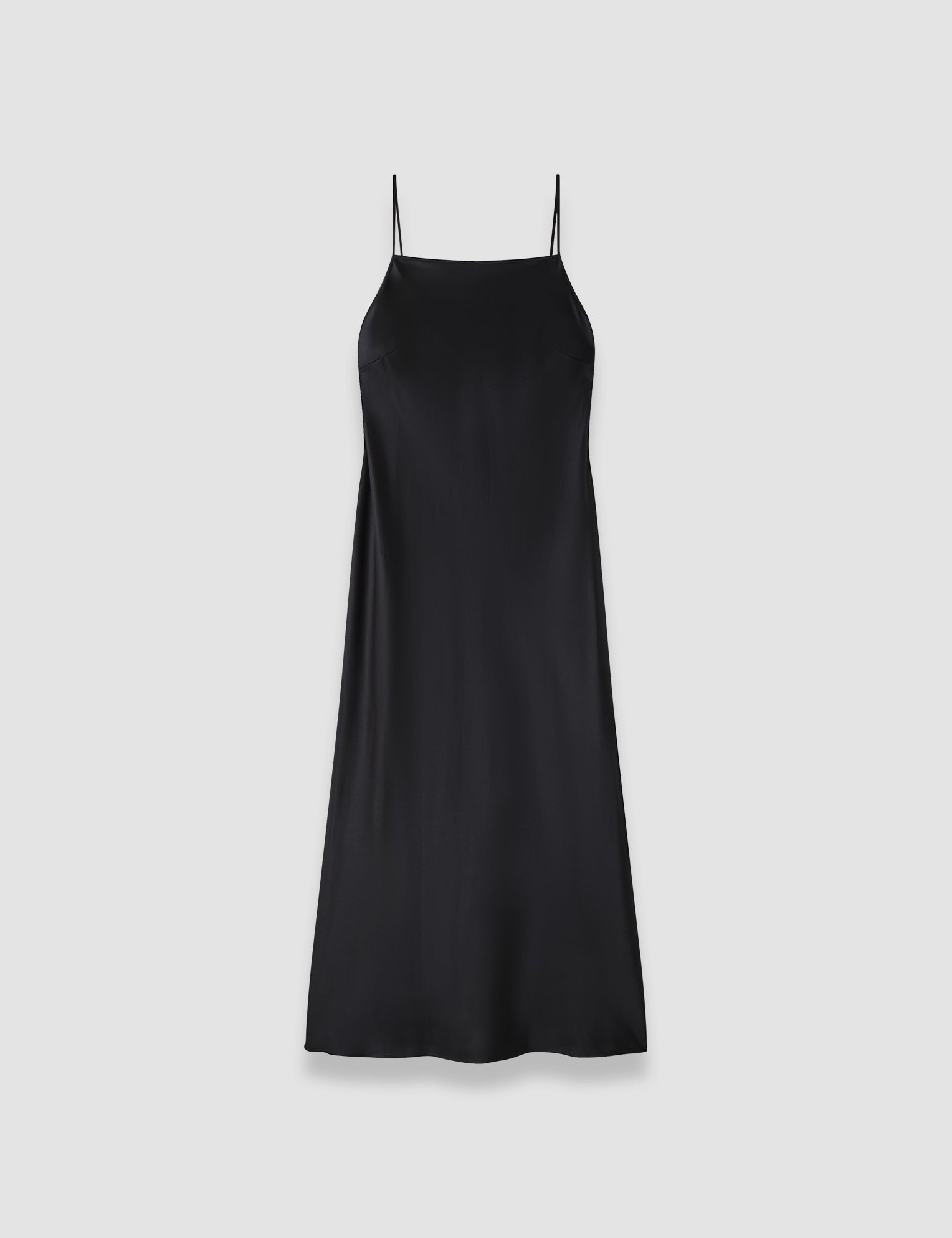 Black Cloe Silk Satin Dress - Joseph