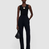 Black Colburn Comfort Cady Trousers - Joseph