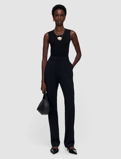 Black Colburn Comfort Cady Trousers - Joseph