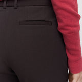 Brown Coleman Long Gabardine Stretch Trousers - Joseph