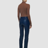 Coleman Long Leather Stretch Trousers