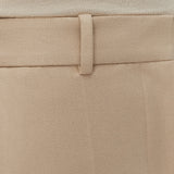 Beige Coleman Long Gabardine Stretch Trousers - Joseph