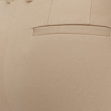 Beige Coleman Long Gabardine Stretch Trousers - Joseph