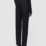 Black Coleman Long Gabardine Stretch Trousers - Joseph