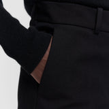 Black Coleman Long Gabardine Stretch Trousers - Joseph