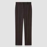 Brown Coleman Long Gabardine Stretch Trousers - Joseph