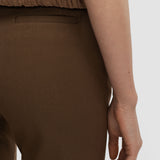 Brown Coleman Long Gabardine Stretch Trousers - Joseph