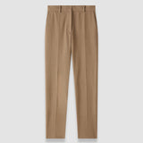 Brown Coleman Long Gabardine Stretch Trousers - Joseph