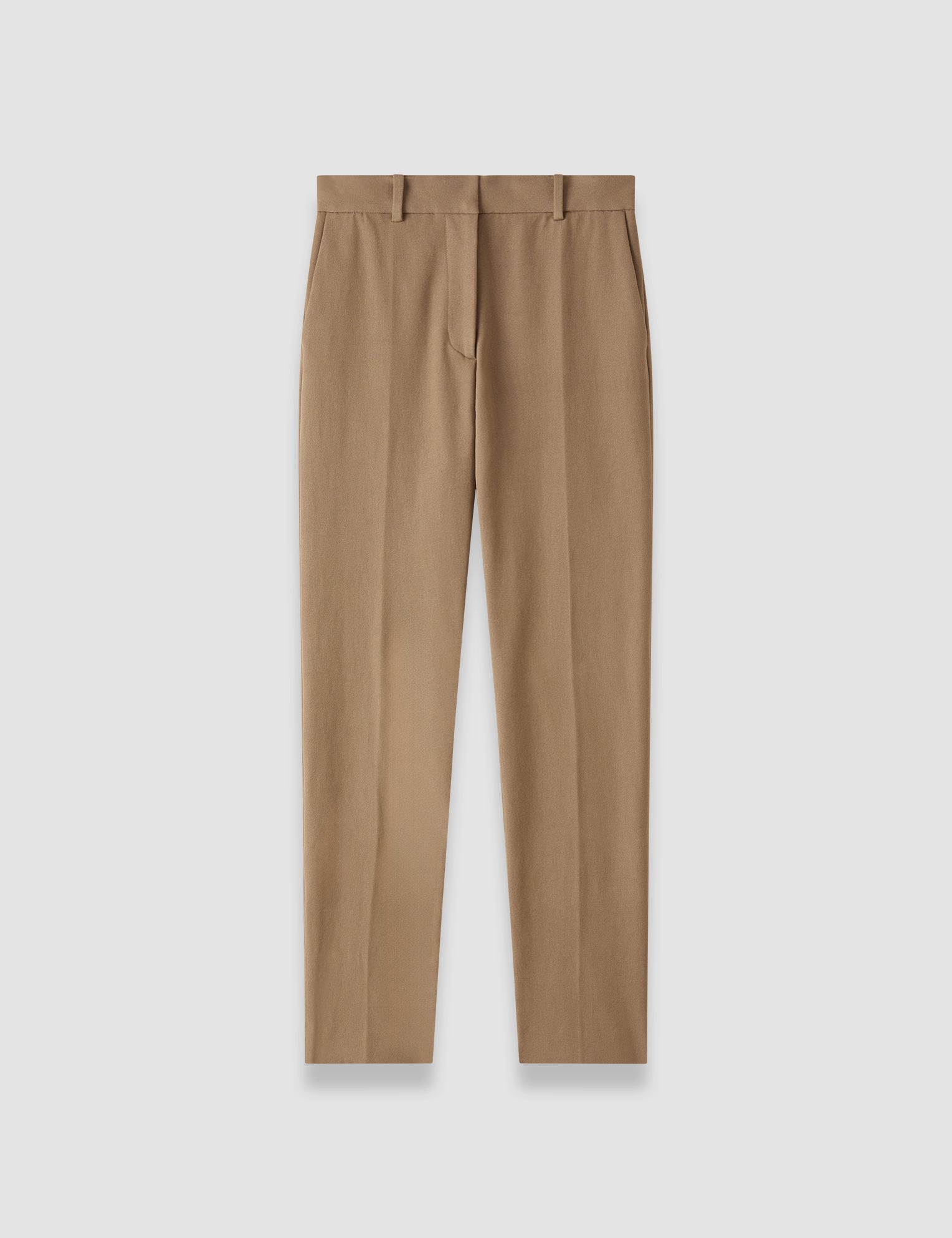 Brown Coleman Long Gabardine Stretch Trousers - Joseph