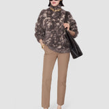 Brown Coleman Long Gabardine Stretch Trousers - Joseph