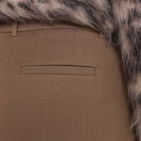 Brown Coleman Long Gabardine Stretch Trousers - Joseph