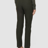 Green Coleman Long Gabardine Stretch Trousers - Joseph