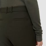 Green Coleman Long Gabardine Stretch Trousers - Joseph