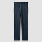 Blue Coleman Long Leather Stretch Trousers - Joseph