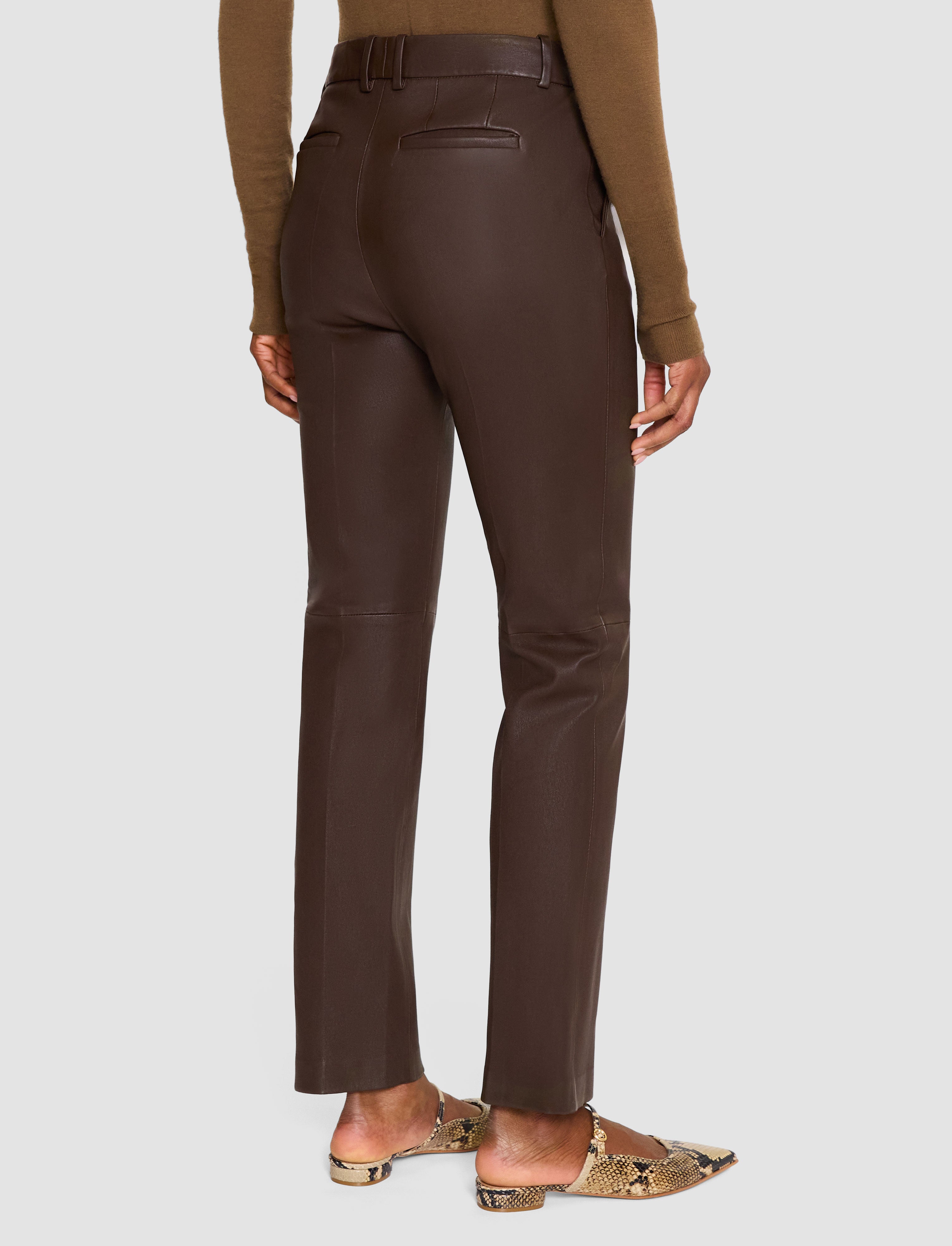 brown-coleman-long-leather-stretch-trousers-JOSEPH