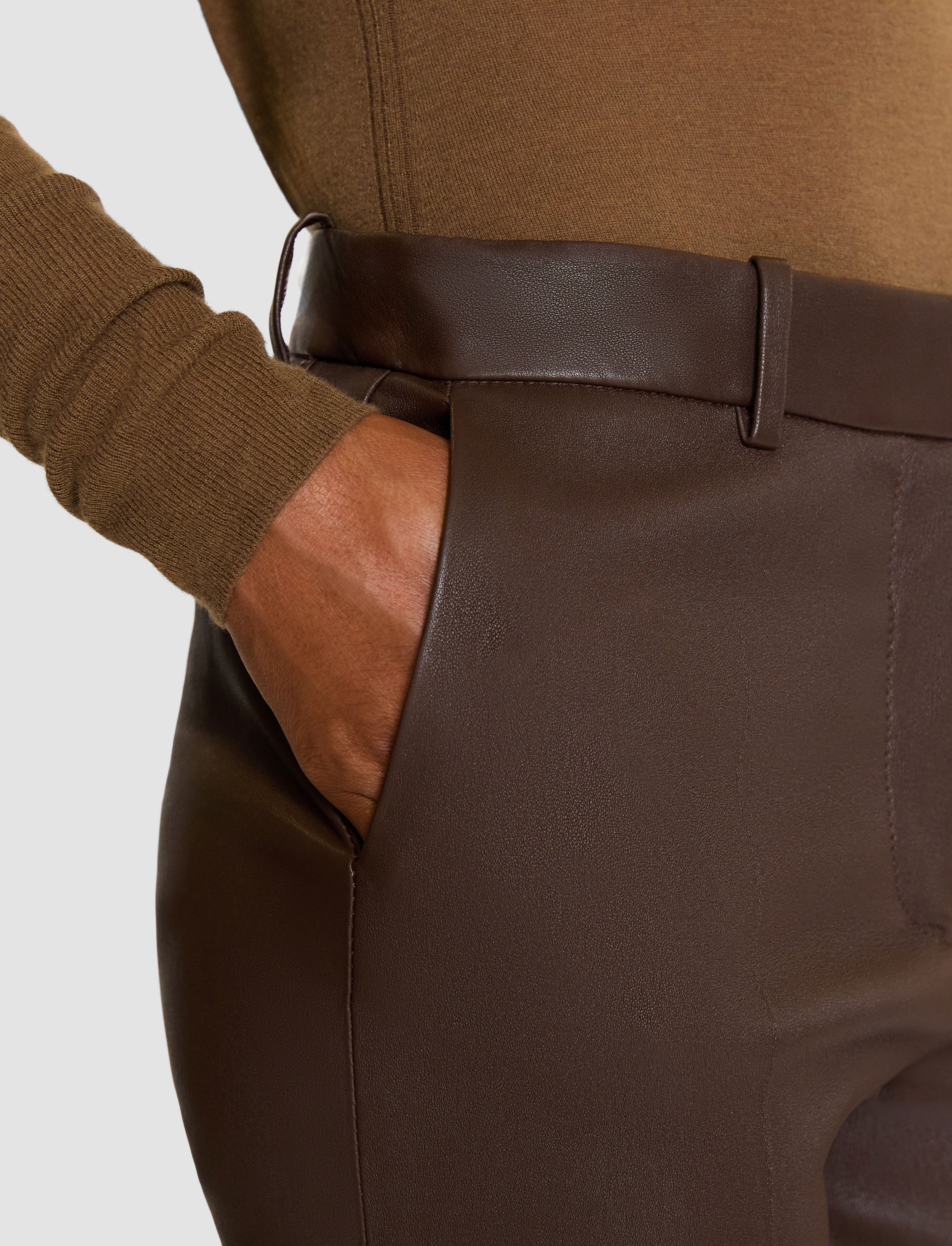 brown-coleman-long-leather-stretch-trousers-JOSEPH