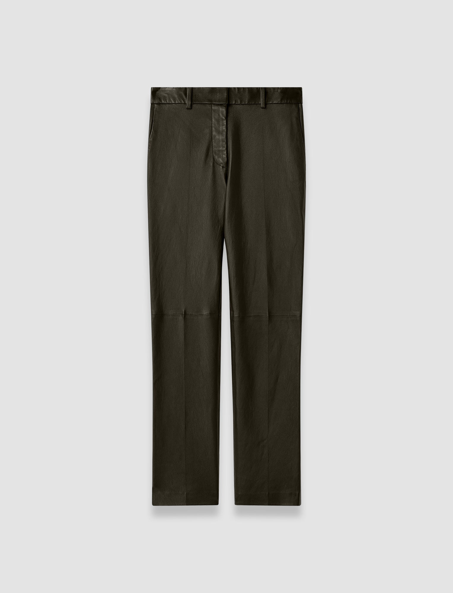 green-coleman-long-leather-stretch-trousers-JOSEPH