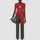 Coleman Long Leather Stretch Trousers