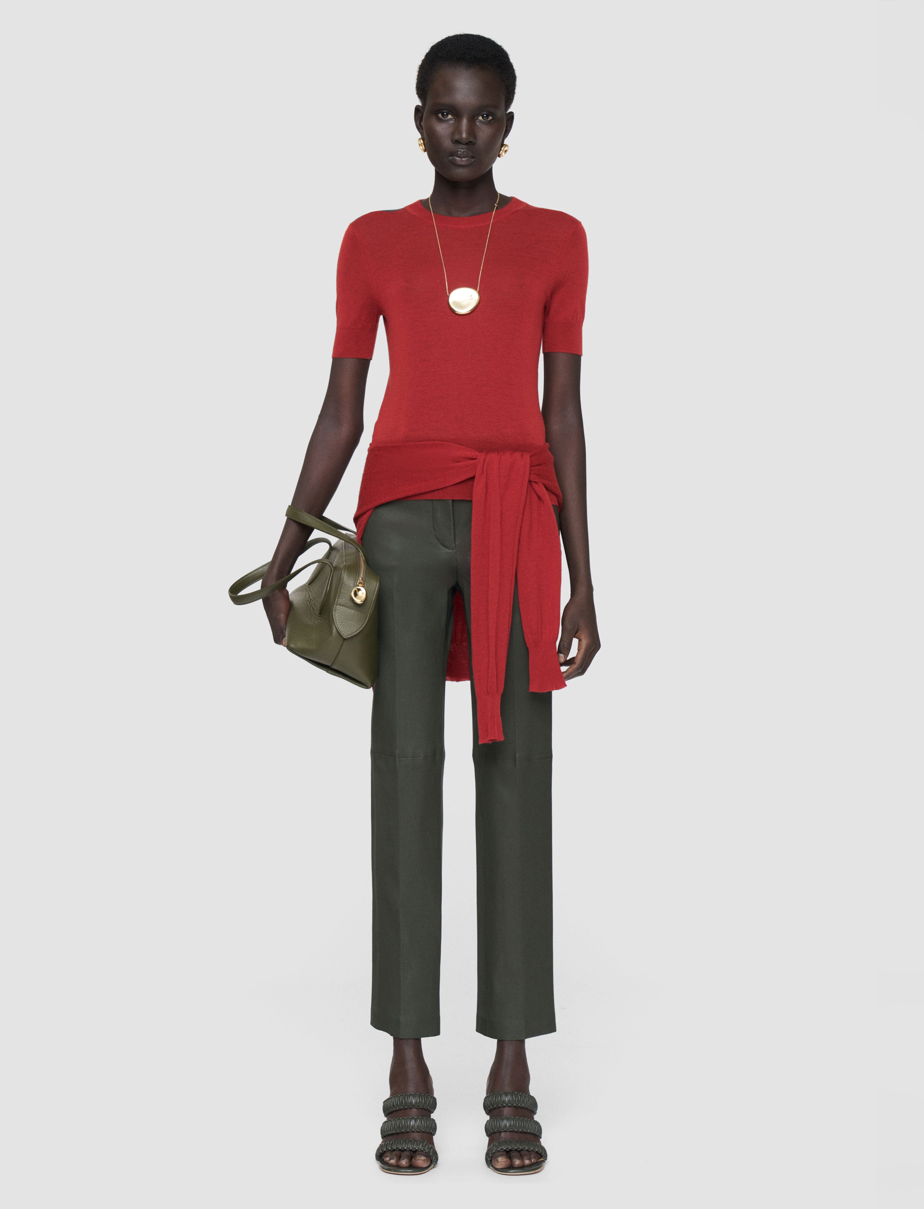 green-coleman-long-leather-stretch-trousers-JOSEPH