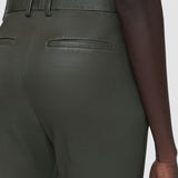 Coleman Long Leather Stretch Trousers