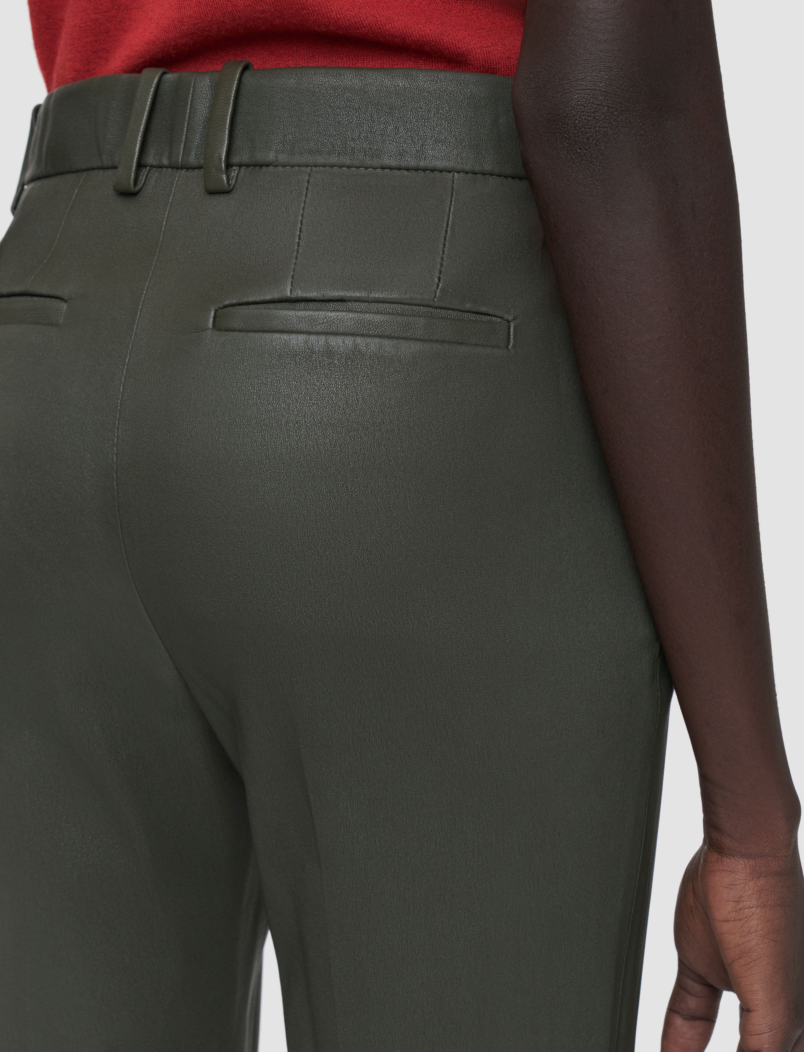 green-coleman-long-leather-stretch-trousers-JOSEPH