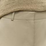 Green Coleman Long Light Cotton Trousers - Joseph