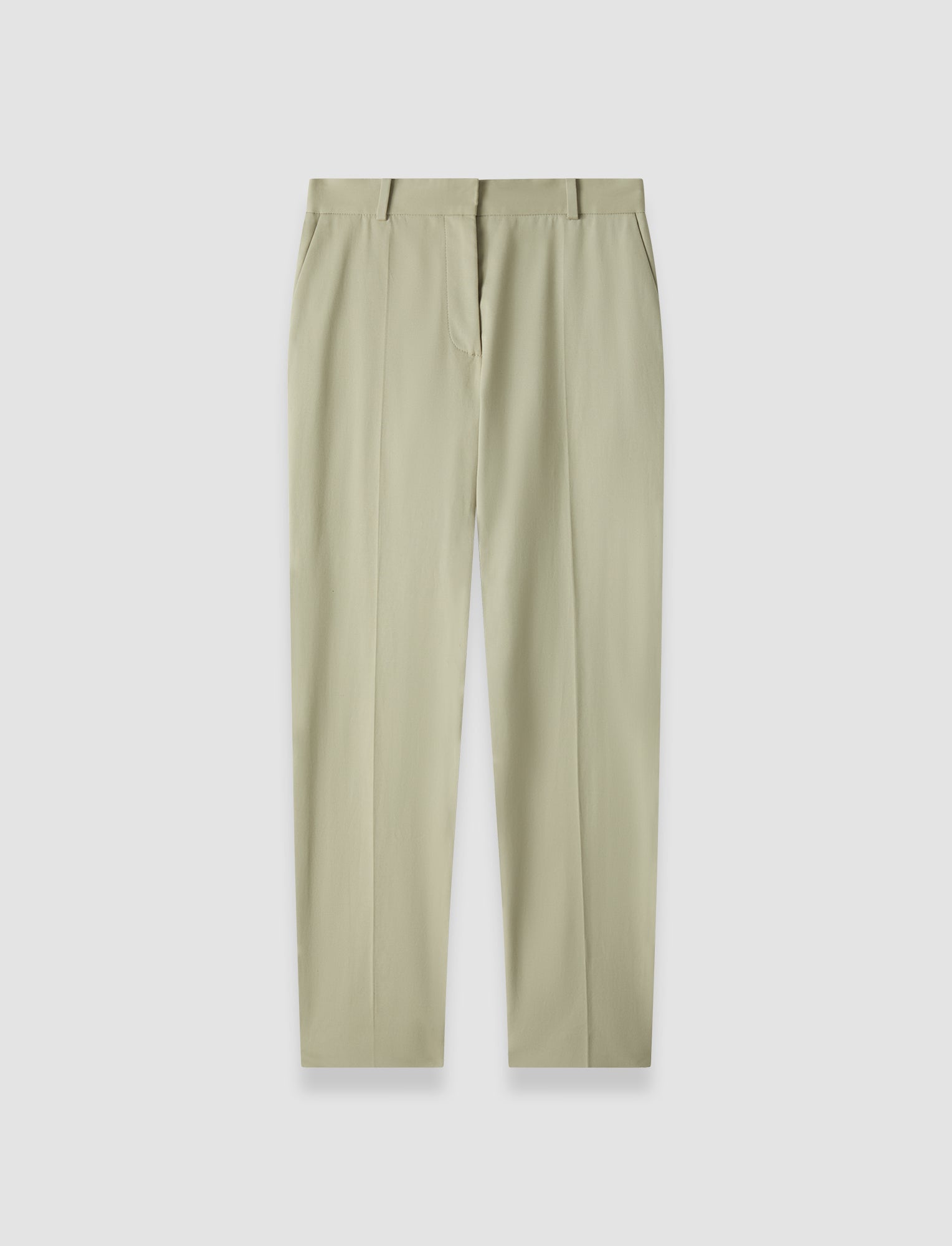 green-coleman-long-light-cotton-trousers-JOSEPH