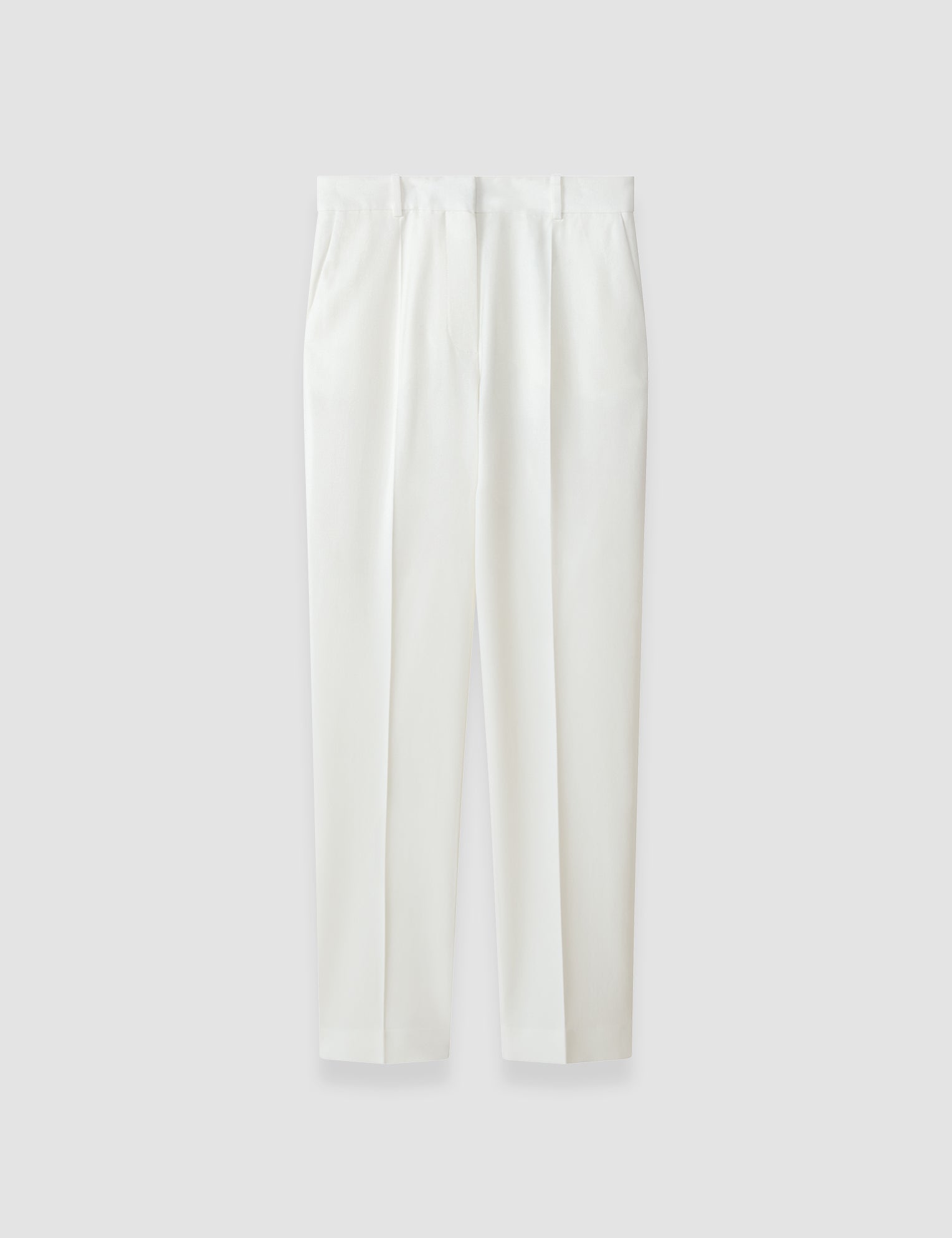 White Coleman Long Stretch Tailoring Trousers - Joseph